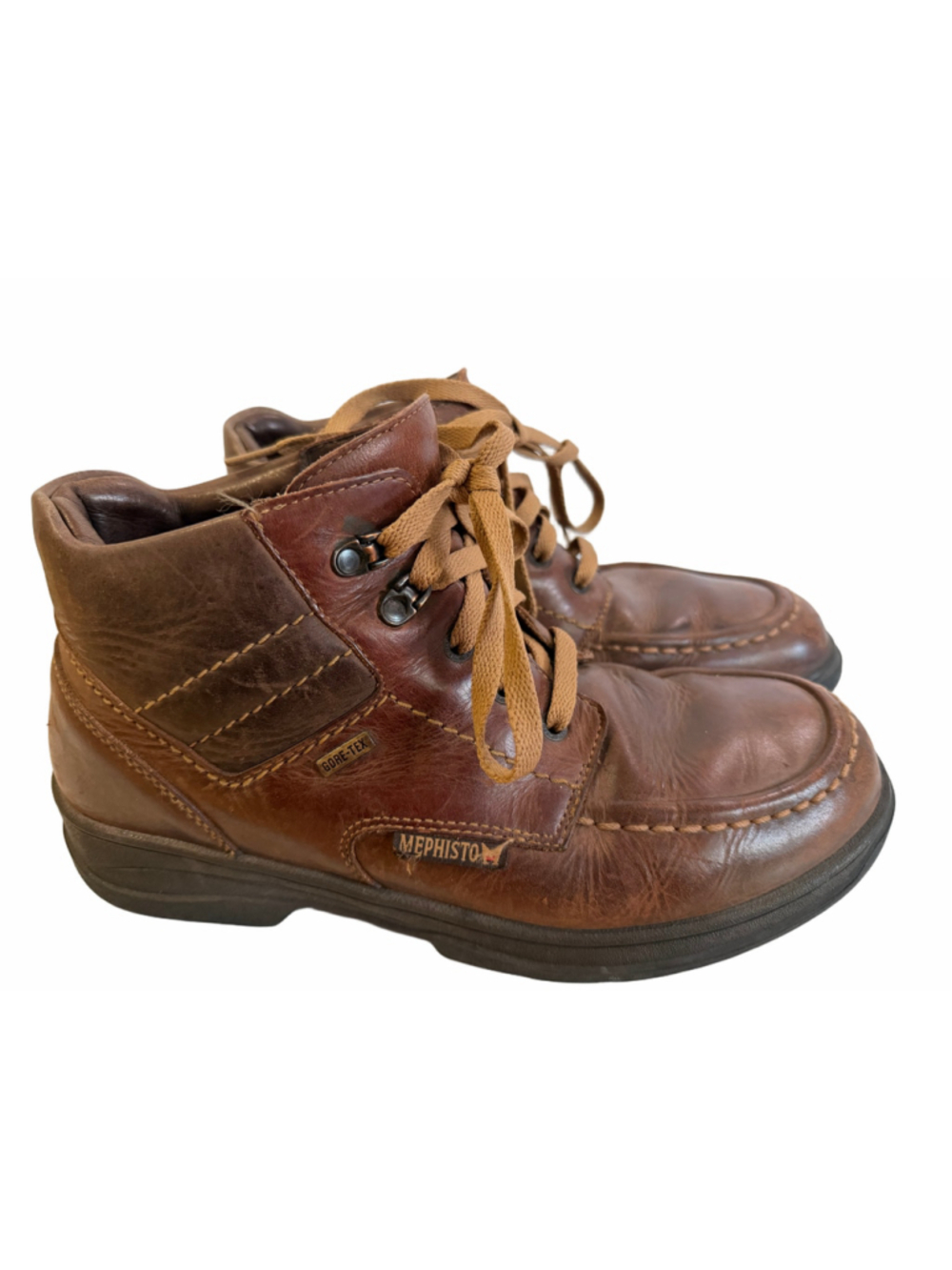 Mephisto Men’s Brown Leather Gore-Tex Ankle Boots EUR 9.5 US 10